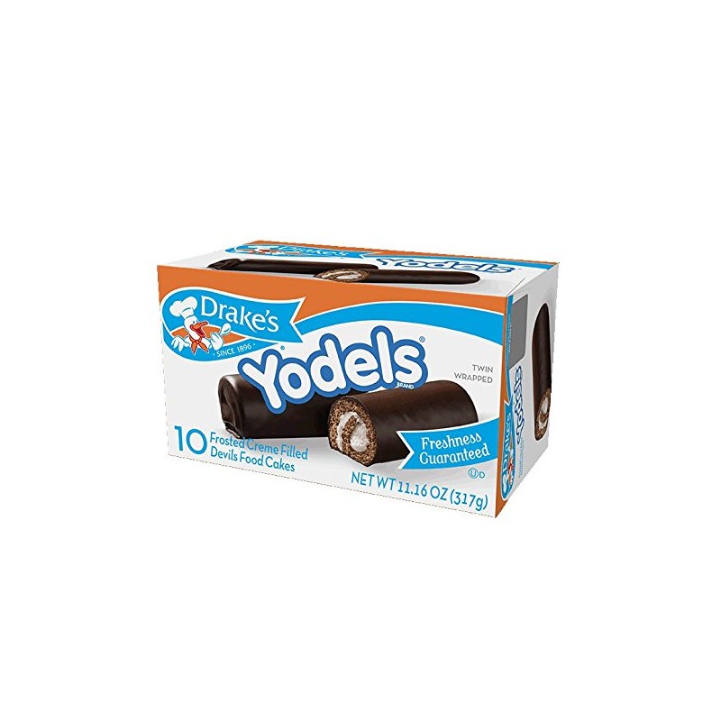 Drake's Cakes Yodels, 10 cakes per box, 11.16 oz of