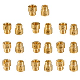 Main Jets set Replacement For Holley Carburetor:40 41 42 43 44 45 46 47 48 49,20pcs, 2 pcs per size,Thread size: 1/4"-32 Fits Holley 2010,2300,4010,4011,4150,4160,4500 casrb