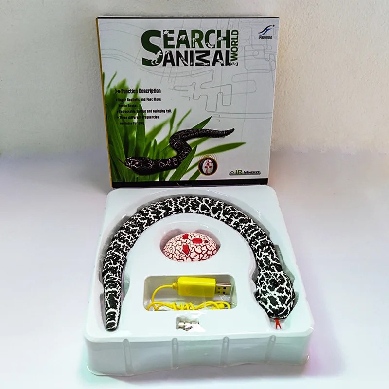 Realistic Remote Control Snake Toy for Pranks – USB Rechargeable