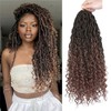 LMZIM 18 inch New Goddess Faux Locs Crochet Hair for