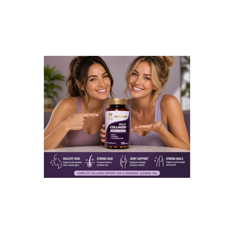 Multi Collagen Capsules, Type I, II, III, V & X,