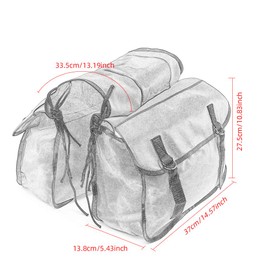 Motorcycle Saddle Bags Canvas Waterproof Tool Storage Bag for Motorcycle Luggage Bags Travel Knight Rider for Touring Motorcycle Box (Green)