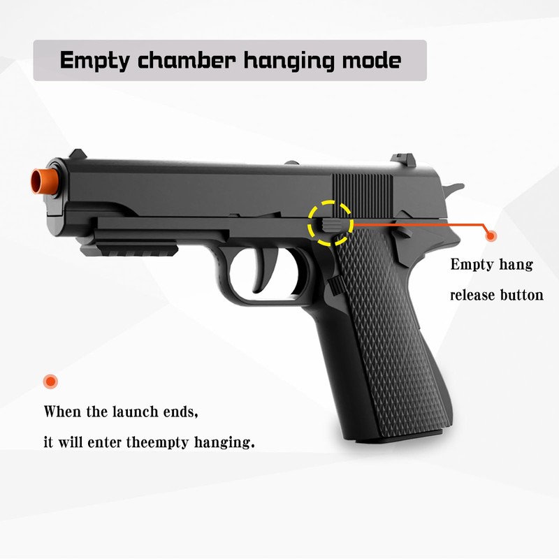 Toy Gun, Children's Soft Toy Guns, 24shells120 Soft Bullets, Empty