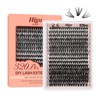 Higu clace 320PCS Lash Clusters D Curl 30D+40D 0.07mm 9-16mm