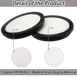 Vacuum Filter Replacement 6pcs, Cordless Vacuum Filter Spare Pats For Inse I5 Corded Vacuum Cleaner, for Inse V70 Cordless Vacuum Cleaner