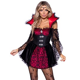 Leg Avenue 87146-01103 87146 01103 Costume, Women, Black/Red, L