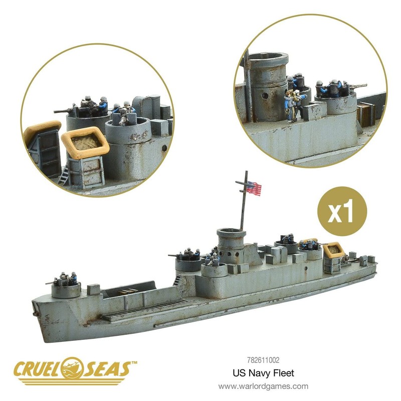 Warlord Cruel Seas US Navy Fleet War Game - 1:300