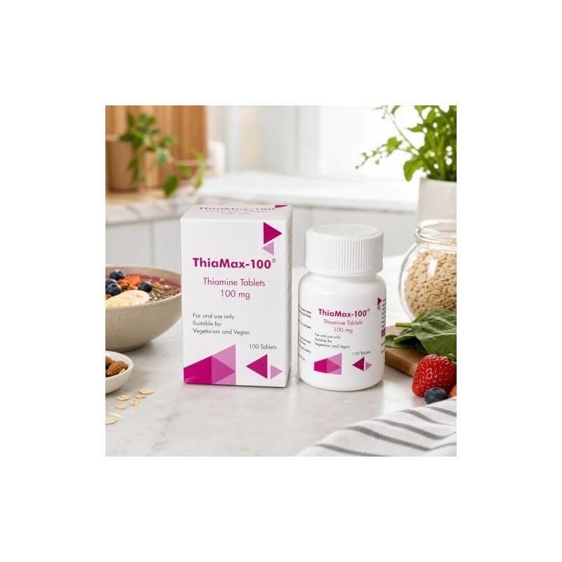 ThiaMax-100 Vitamin B1 Thiamine 100mg Tablets – Pack of 100