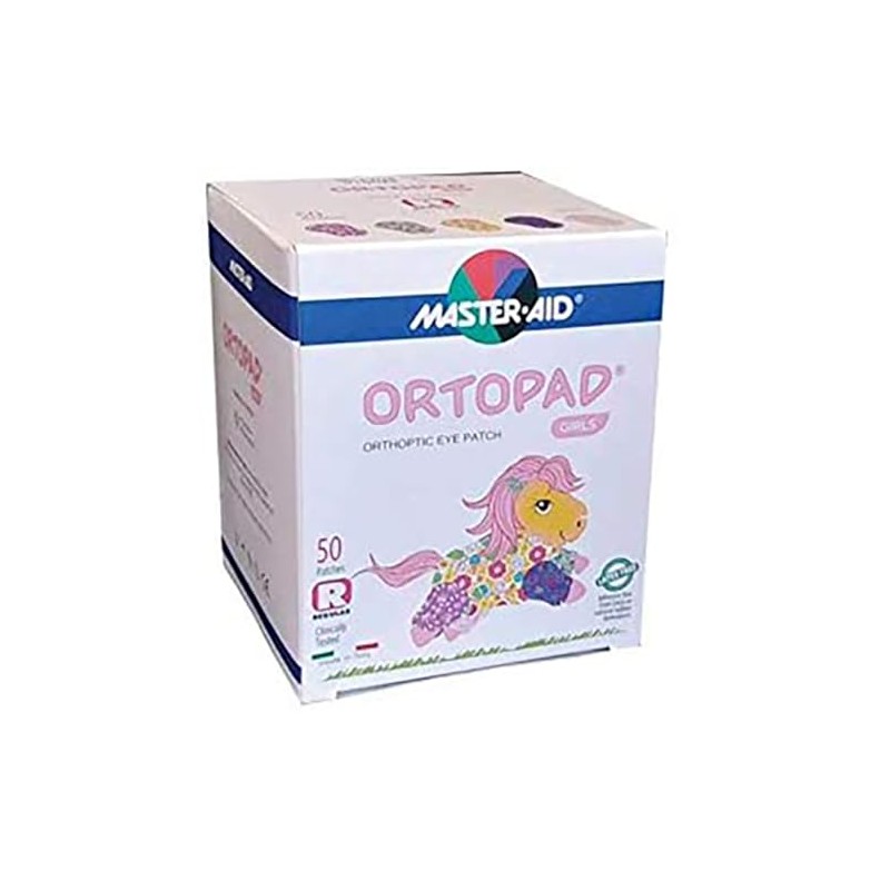 Ortopad Girls Eye Patches, 1 Pack of 50 Patches (Regular)