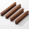 AENZOOY 6 Pack Walnut Wood Rounded Edge 5.04 Inch (128mm)