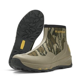 LaCrosse AlphaTerra 6" Zip-Up Waterproof Hiking Boots for Men - Alphaterra Outsole, Active Fit, EVA Midsole Side-Zip, Camo - 14 W