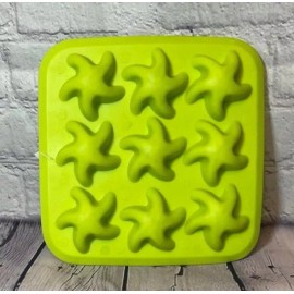 IKEA Plastis Rubber Ice Tray Mold Starfish Ocean Beach Shape Party Cocktail NEW