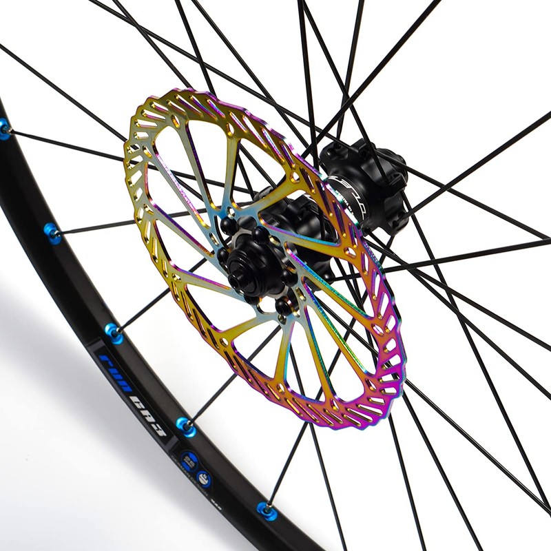 Chooee 203mm Disc Brake Rotor，MTB Brake Rotor 203mm With Bolts，2pcs，Colorful