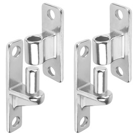 Wall Mount Gate Hinge, 304 Stainless Steel Gate Hinges for Farm Gates and barn gate, Chain Link Fence Gate Hinge with 5/8'' Hinge Pin, Heavy Duty Wall Plate Hinges - 2 Pack