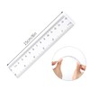 Pack of 6 15 cm Plastic Ruler, Transparent Ruler with