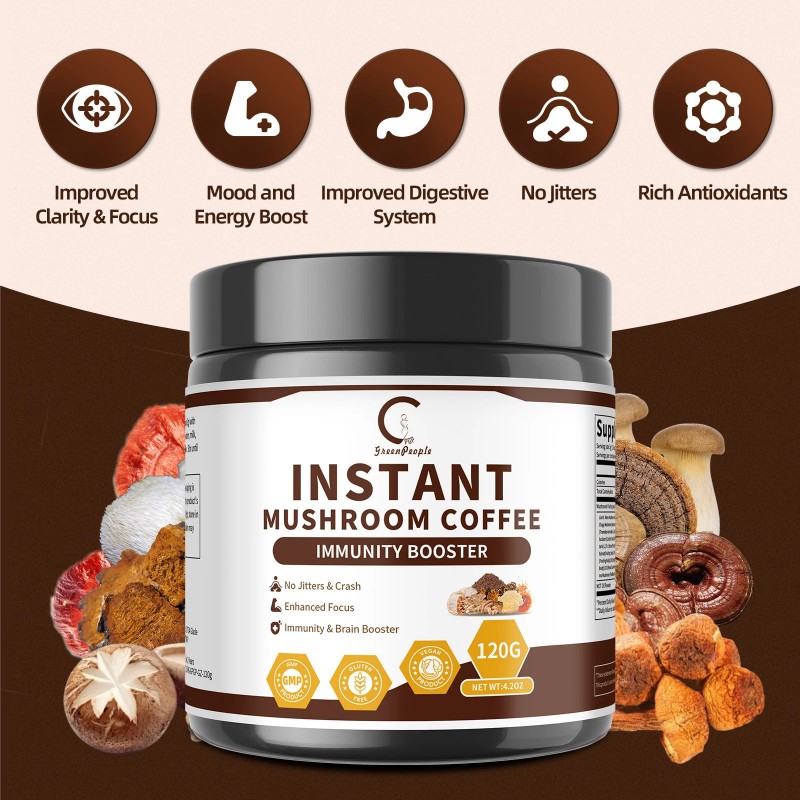 B Beworths Mushroom Coffee Blend – 10+ Mushrooms with MCT