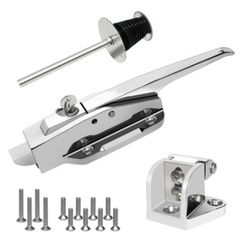TrailMlix Walk in Cooler Door Handle - Freezer Door Cooler Complete Latch Replacement Kit, Freezer Radial Latch - 1/8 in to 1/4 in(Flush) and 5.9" Solid Metal Interior Release Handle