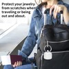 Ring Holder for Jewelry, Traveling Jewelry Holder with Keychain,Portable Ring