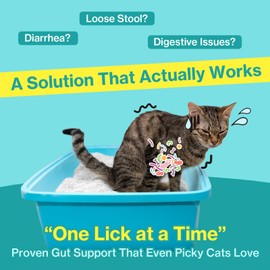 Doctor By Cat Biome Probiotics for cats Anti Diarrhea Feline Gut & Digestive Support Immune Health Sensitive Stomach Constipation with L. plantarum+Prebiotics 30 Lickable Formula Individually Packaged
