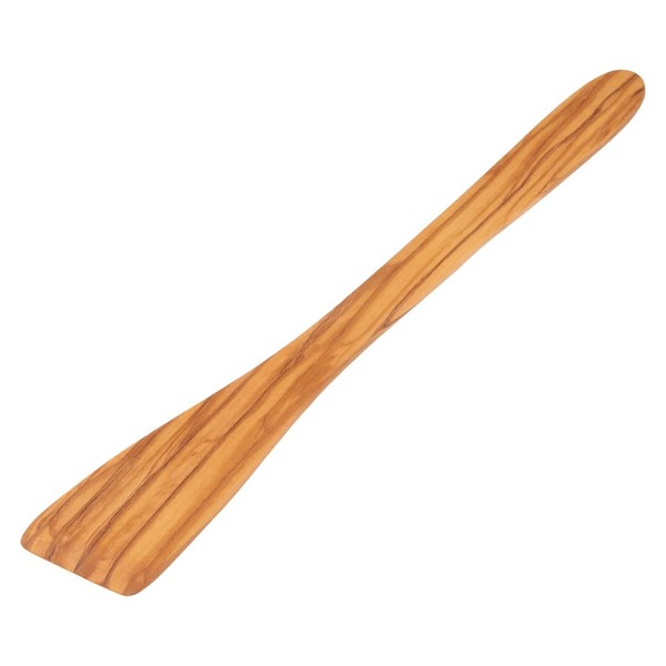 [arteinolivo] Olive Wood Spatula (30 cm) Straight Tip