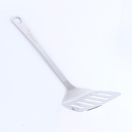 Magic Clean Stainless Steel Slotted Spatula (Cup-Down) for Stir-Frying Cooking Spoon