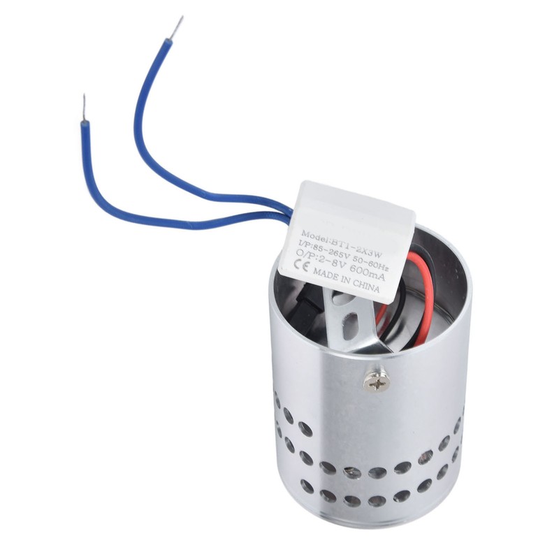 LED Aluminum Spiral Hole Wall Light Stable Heat Dissipation 3W