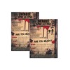 Zombie Party Supplies and Decorations (Invitations) 12 Invites with Envelopes