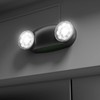 Spectsun Lighting 1 Pack Led Black Emergency Light with Battery