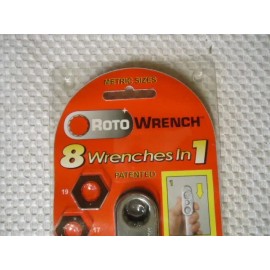 Roto-Wrench  8 sizes Metric Spin Lock Design