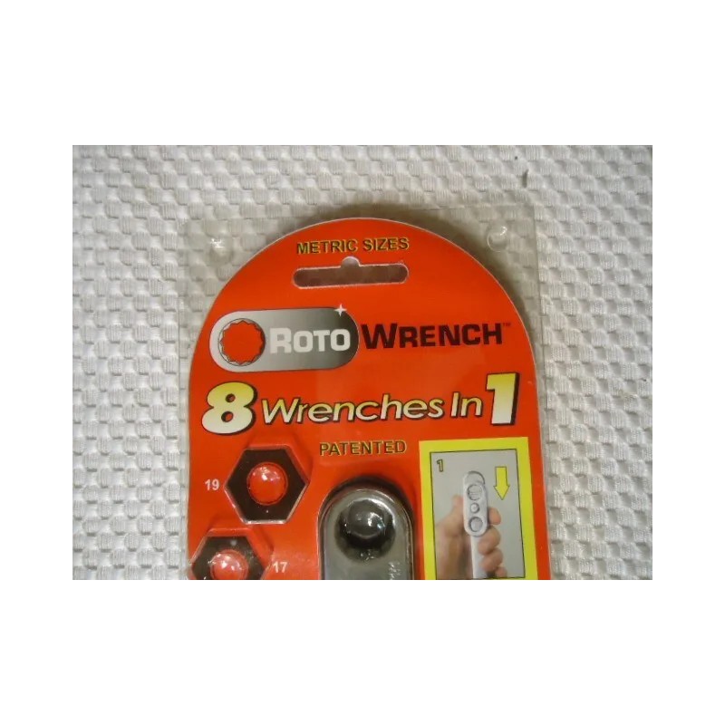 Roto-Wrench 8 sizes Metric Spin Lock Design