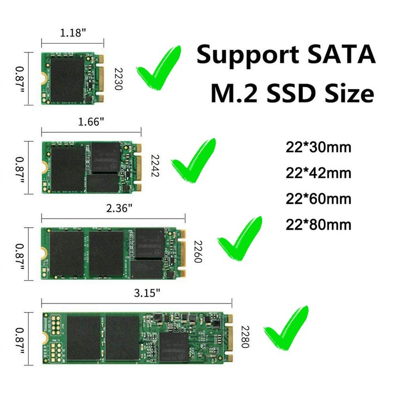 WANGCL M2 Adapter USB 3.0 Ngff to USB SSD Adapter