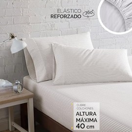 Juego de Sabanas Individual Microfibra, Sabanas Indivudales Suaves, Sabana Cajon Elastico 360 para Colchon 40 cm, Blancos para el Hogar, Incluye...   