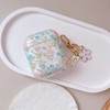 MINSCOSE Compatible with AirPods 1&2 Clear Case,Cute Pretty Flower Pattern