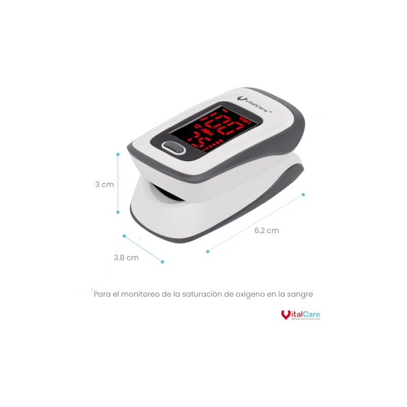 Vital Care Oxímetro de pulso YX302 Gris