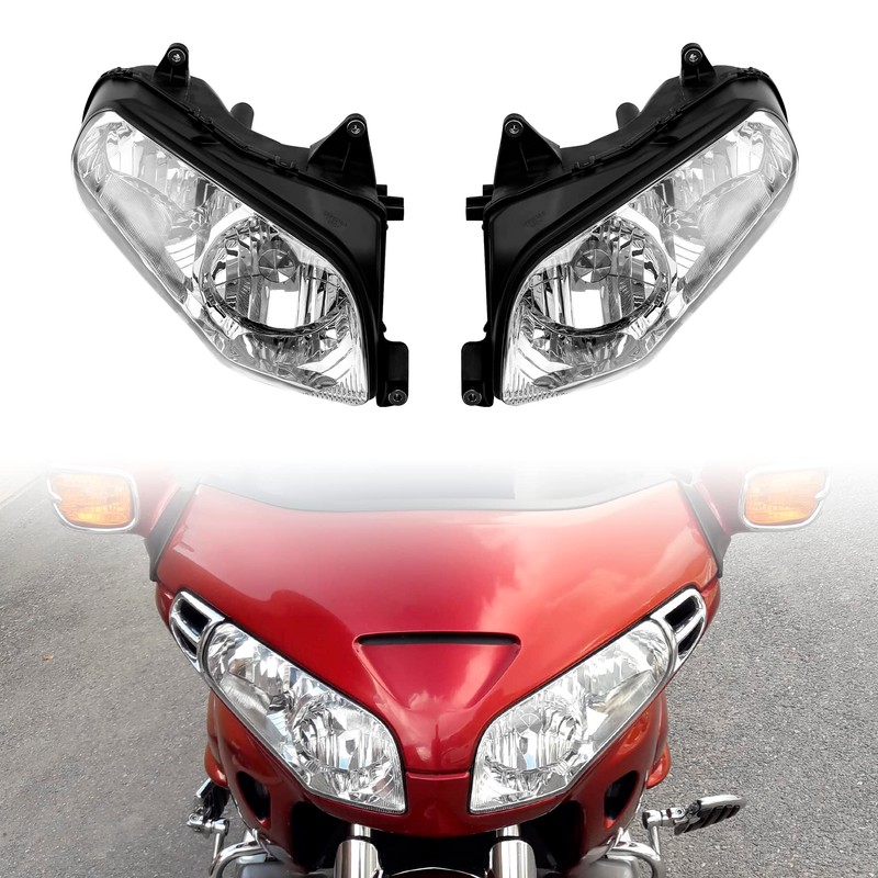 XFMT Front Headlight Lamp Light Assembly Fit For Honda Goldwing