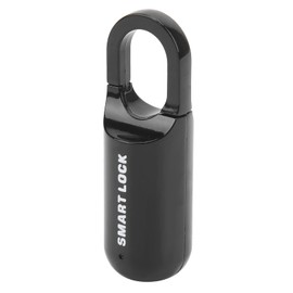 Fingerprint Lock Thumbprint Padlock for Doors, Cabinets, Backpacks, Lockers - USB Rechargeable (Black)