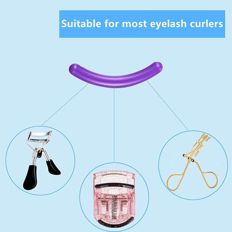 24 Pcs Curler Refill EyeLash Curler Refill Pads Silicone Rubber