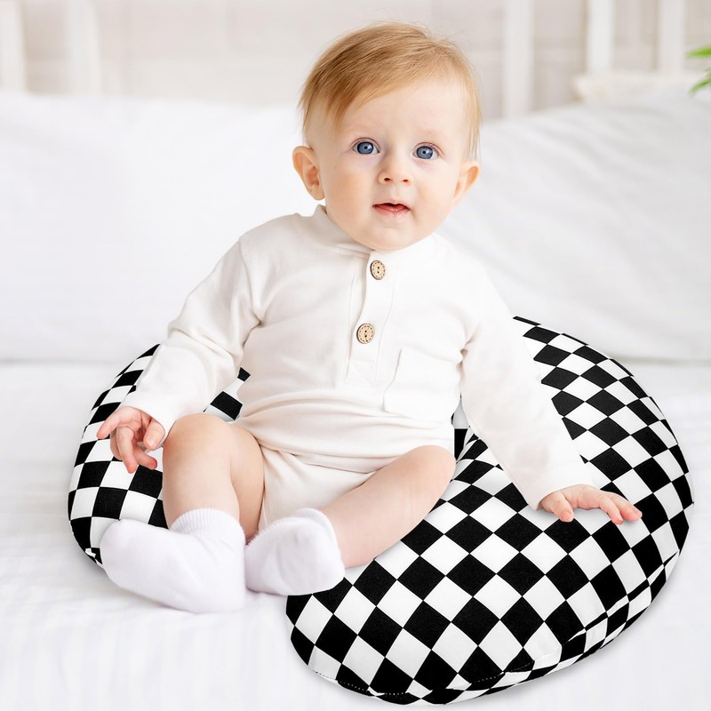 DILIMI Nursing Pillow Cover, Stretchy Removable Case for Breastfeeding Pillows,