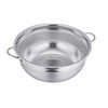 Stainless Steel Colander, Micro-Perforated Metal Colander with Handle, 20cm Colander Strainer for Food Fruit Vegetable Pasta - Dishwasher Safe