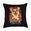 Funny Corgi - Ramen Throw Pillow