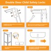 Metal Safety Bi-fold Door Lock, Adjustable Bifold Door Lock Kit