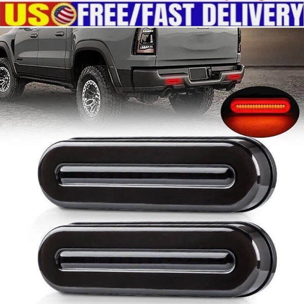 Unbranded 4.5" Red/Amber Oval LED Truck Trailer Stop Turn Tail