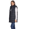 Sebby S.E.B Women's Long Puffer Vest, Quilted Faux Down Filled