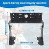 AUTOVIC Universal Adjustable Dual Fish Finder Graph Mount for Boats