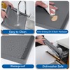 Silicone Washing Machine Cover Mat Waterproof Washer Dryer Top Protector