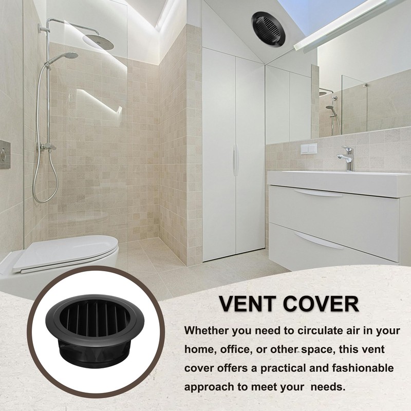 PATIKIL 8 Inch Round Air Vent Cover, Soffit Vents ABS