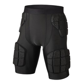 surlim 5-Pad Football Compression Girdle/Shorts, Football Padded Shorts, Football Girdle Hip and Thigh Protector (XX-Large)