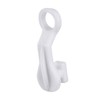 Curtain Glider Hooks White Plastic Curtain Hook, Pack of 50