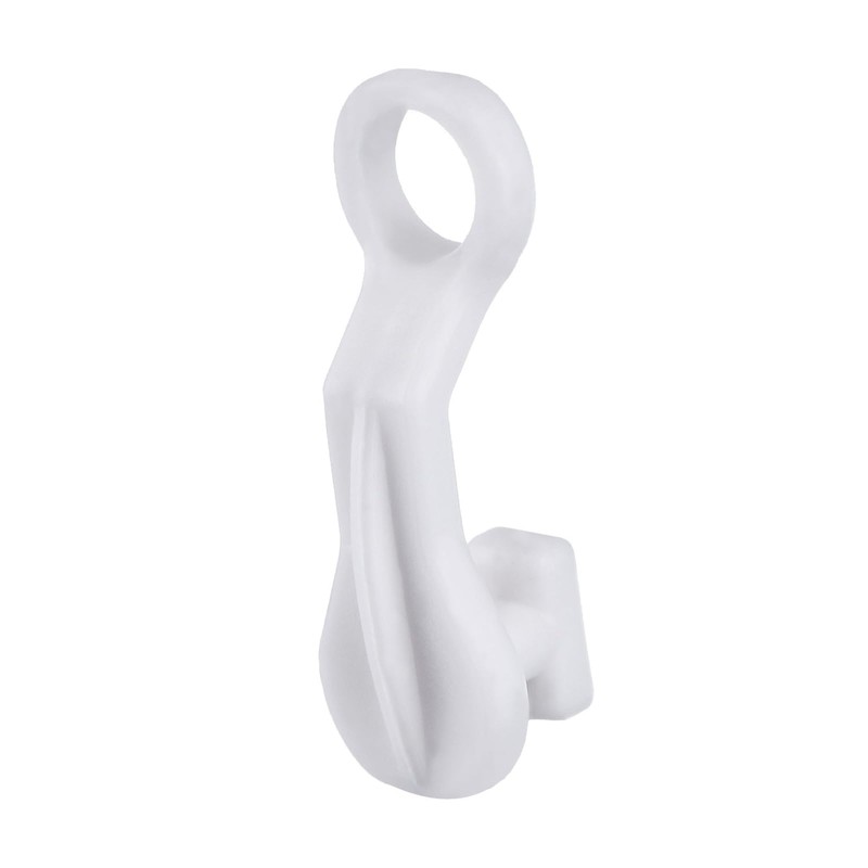 Curtain Glider Hooks White Plastic Curtain Hook, Pack of 50