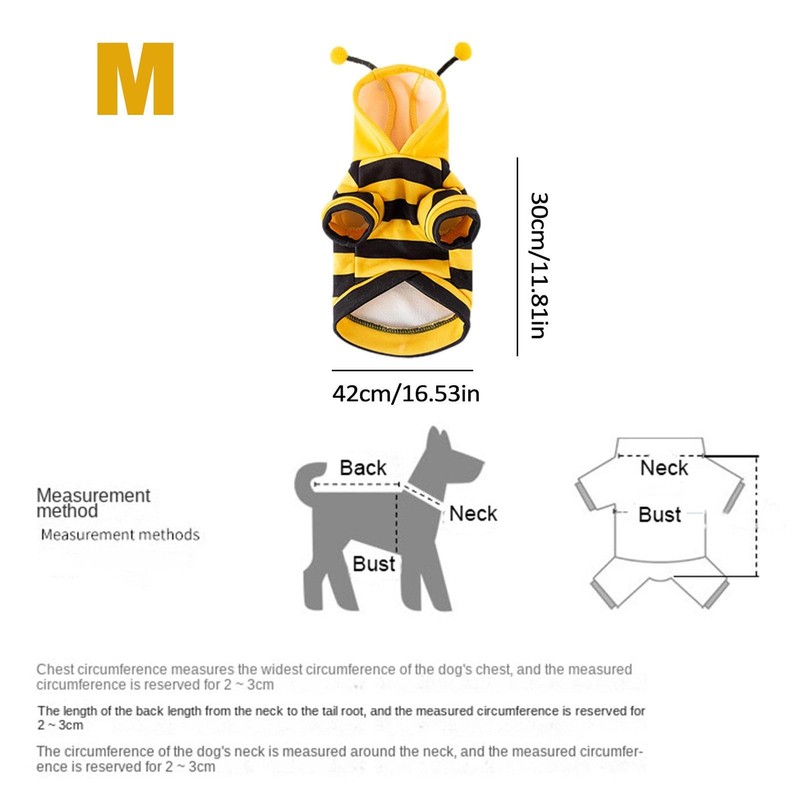 Cat Bee Costume Cat Outfits Halloween Cat Costume Pet Bee